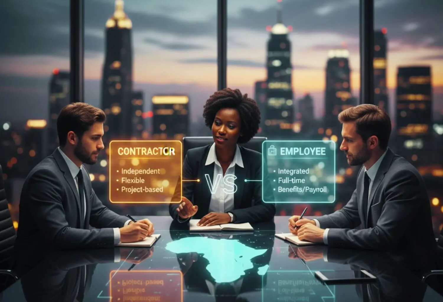 Worker Classification-Contractor vs Employee by Africa Deployments Ltd